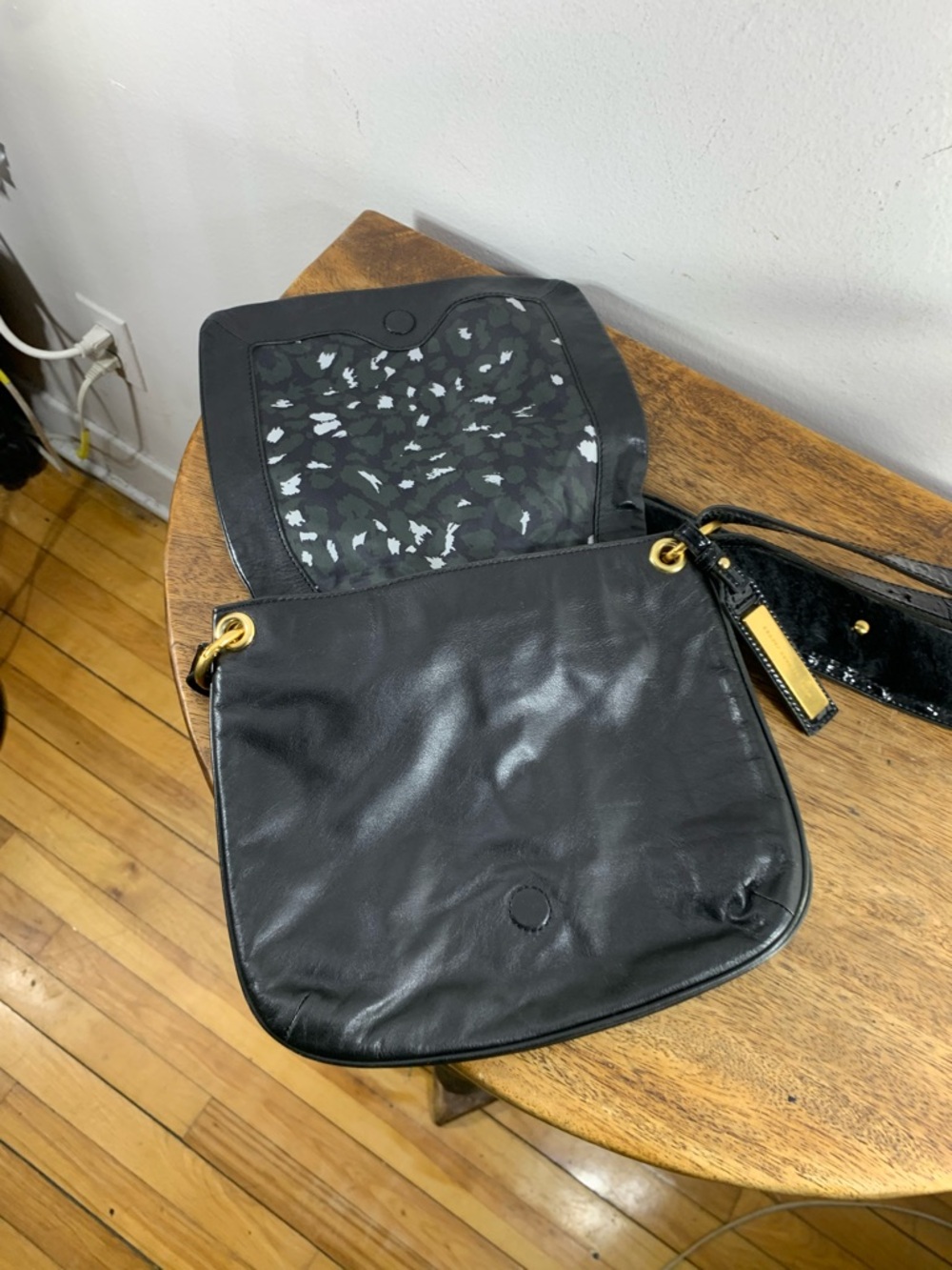 Marc by marc Jacobs black leather patchwork shoulder crossbody bag - Picture 6 of 9